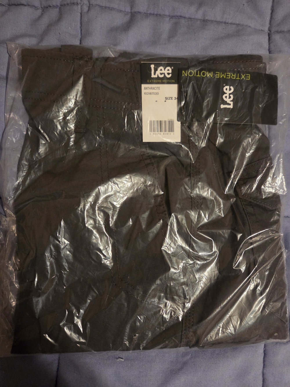 Lee Men’s Cargo Shorts in Anthracite